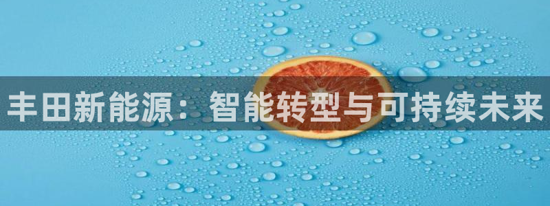 新宝gg6：丰田新能源：智能转型与可持续