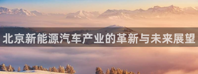 新宝gg 创造奇迹:北京新能源汽车产业的革新与未来展望