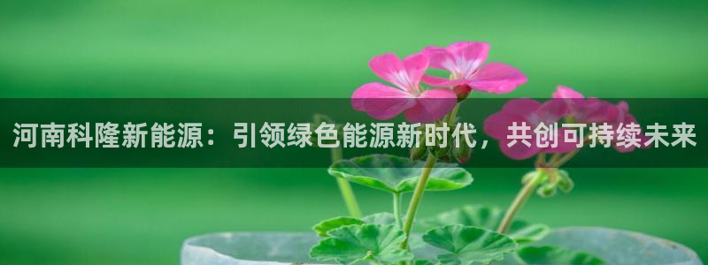 新宝3GG:河南科隆新能源:引领绿色能源新时代,共创可持续未