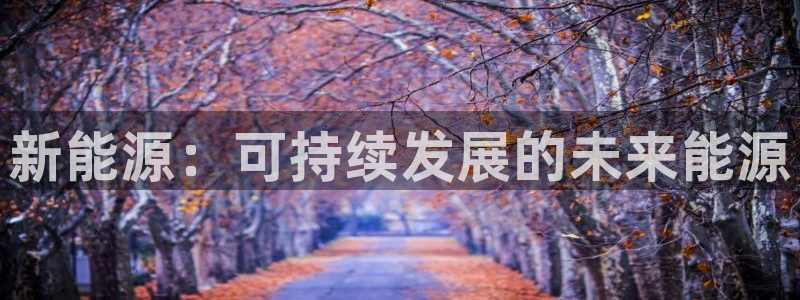 新宝gg下载:新能源:可持续发展的未来能源