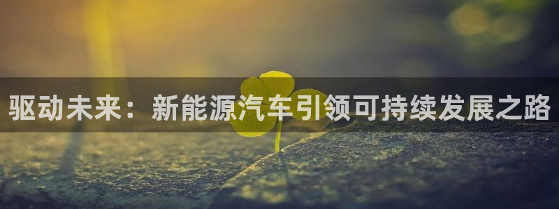 新宝gg直:驱动未来:新能源汽车引领可持续发展之路